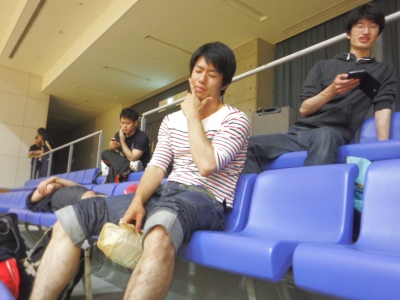 お疲れのようです(4年武田さん)